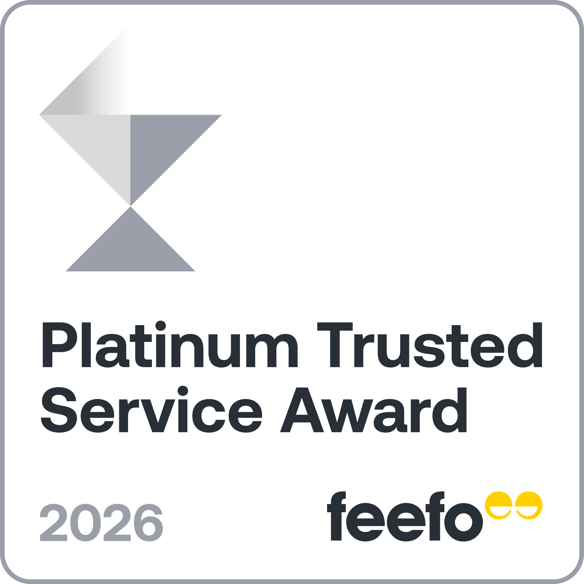 Attwells Solicitors awarded the Feefo Platinum Client Care Award by Feefo, recognising exceptional customer service and consistently high client feedback.
